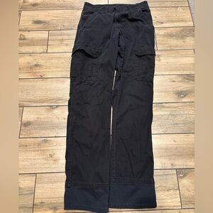 Y2K Wrangler Relaxed Fit Black Cargo Pants Size 30x34